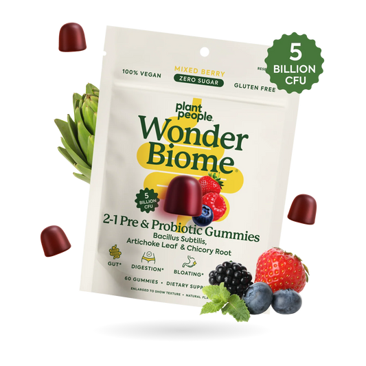 WonderBiome 2-1 Pre & Probiotic Gummies